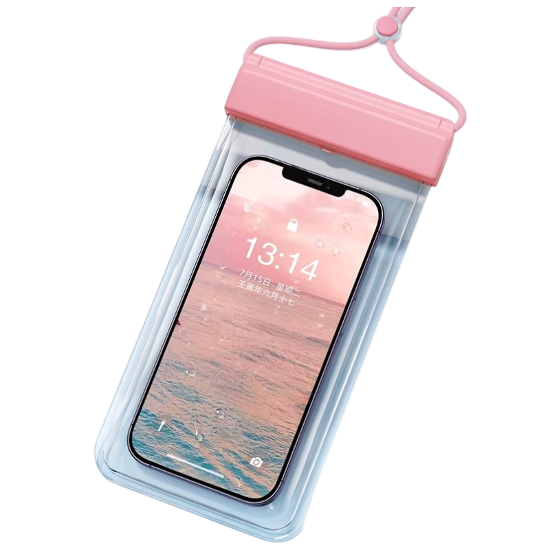3-PCS Pink IPX8 Waterproof Phone Pouch(19×11 CM) - Universal Touch Screen &amp; Underwater Photo Case for Swimming, Snorkeling, and Beach