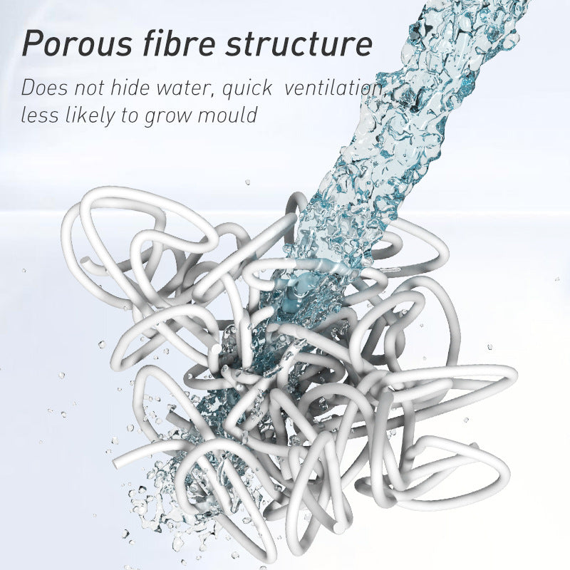 Dark Blue Checkered Design Loofah Texture Shower Mat (50x80cm) - Non-Slip PVC Bathroom Floor Mat, Quick-Draining, Anti-Mould & Massage Pad