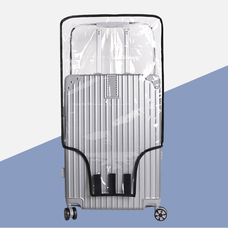 2-Pack 20" Clear PVC Luggage Cover - Heavy-Duty Waterproof & Scratch-Resistant Suitcase Protector