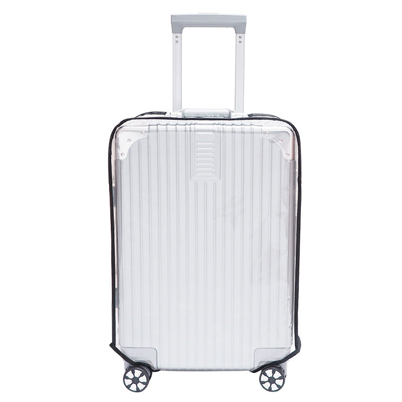 2-Pack 22&quot; Clear PVC Luggage Cover - Heavy-Duty Waterproof &amp; Scratch-Resistant Suitcase Protector