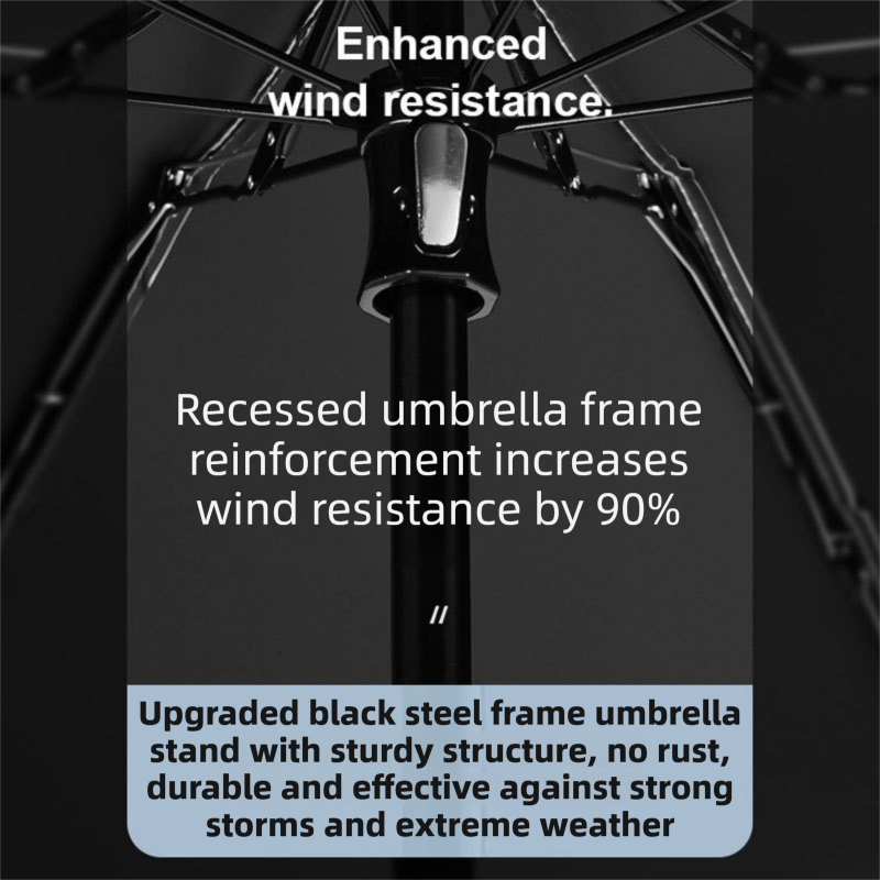 2-Pack White Ultra-Compact 5-Fold Waterproof All-Weather Umbrella for Women - Heart Pattern, Black Glue UV Protection, 8-Rib Frame,  Portable Capsule Parasol