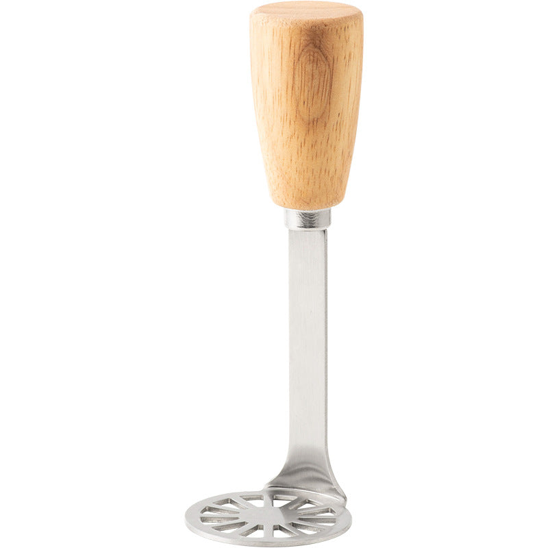 2-Pack Standable Stainless Steel Potato Masher - Heavy-Duty Kitchen Tool for Baby Food & Purees