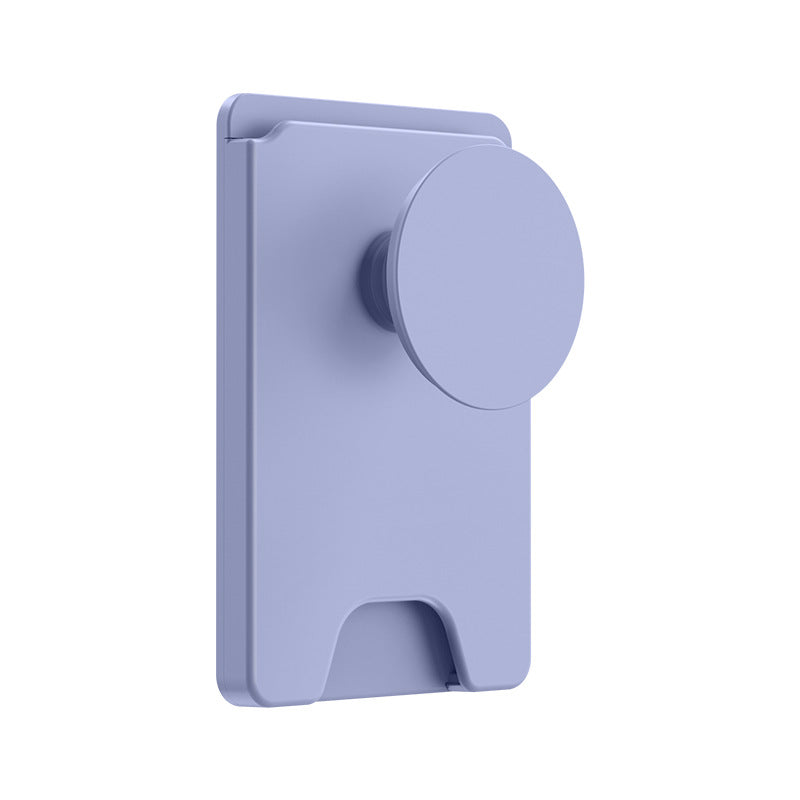 2-Pack 2-in-1 Purple Magnetic Card Wallet Integrated Pop Airbag Stand(9.5x6x0.8 CM) - Including Magnetic Ring, for MagSafe Compatible iPhone 14/13/12 Series &amp; Standard Phone Cases