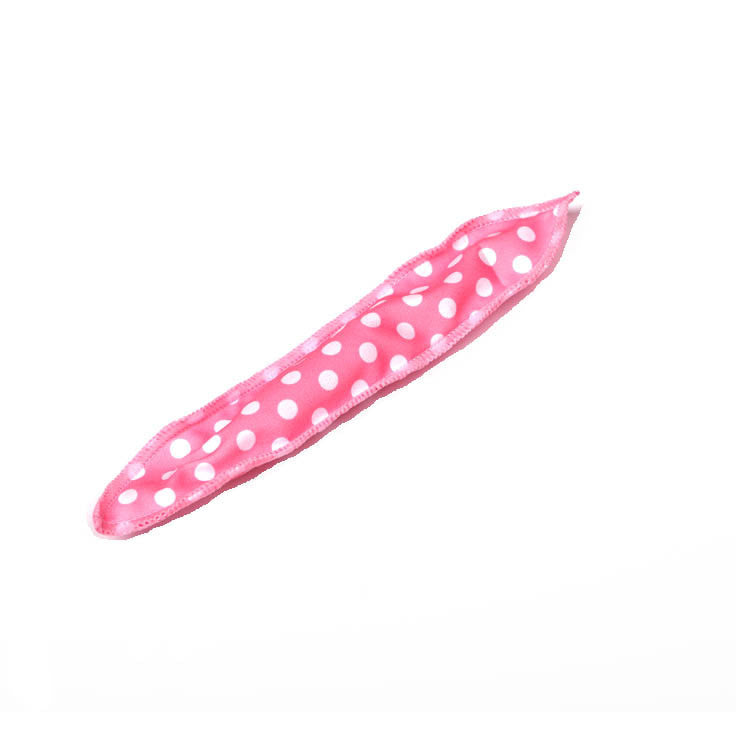 20-Pack Pink Polka Dot Bow Sponge Hair Rollers Set -  Soft Sleep Pillow Lazy No-Heat Curler for Heatless Loose Curls Hair Style