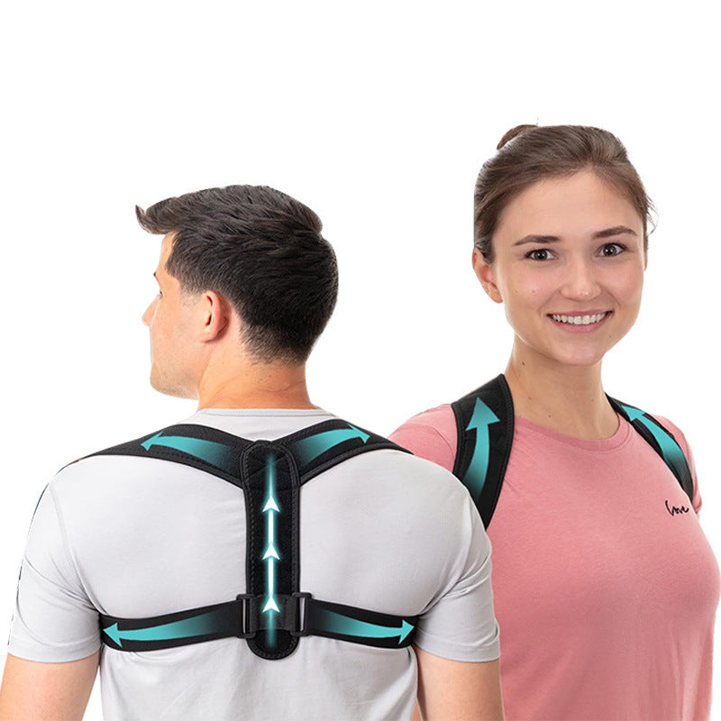Universal Adjustable Posture Corrector Brace (Fits 30&#39;&#39;-43&#39;&#39; Chest) - Back Support Strap for Men and Women