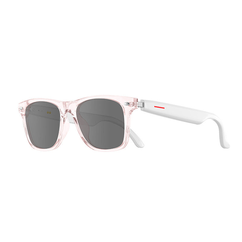 Pink-White Ultra-Light AI Smart Sunglasses - Immersive Stereo Sound, Clear Noise Reduction, IPX Waterproof, Comfortable &amp; Stylish