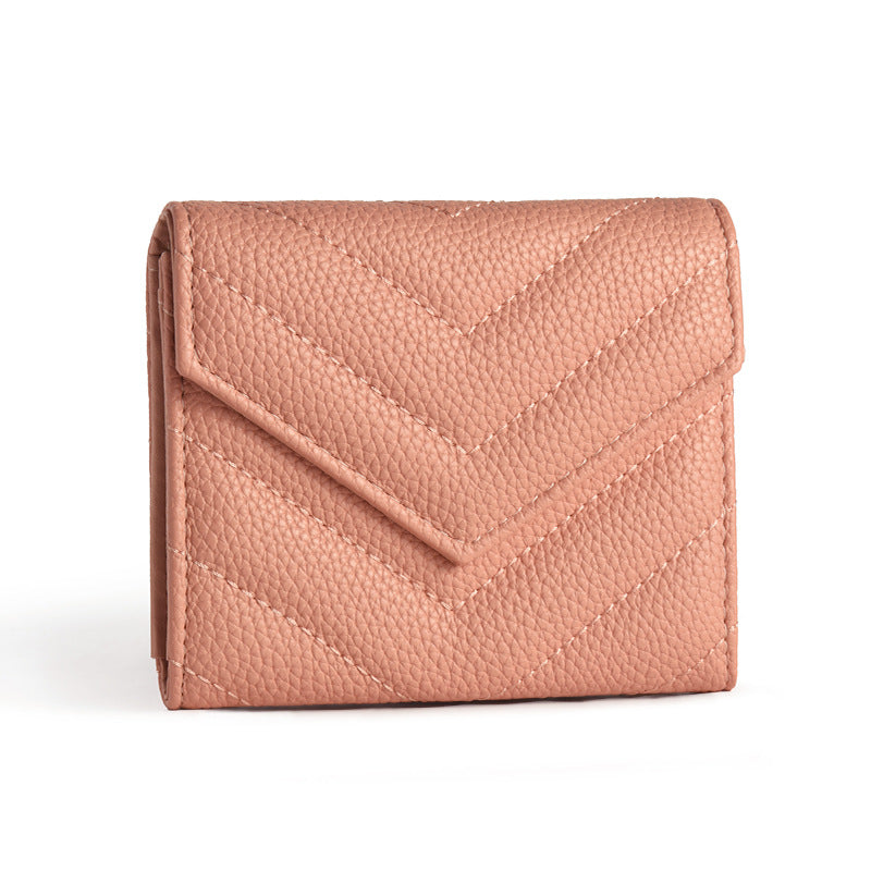 3-Pack Soft PU Rhombus Pattern Quilted Lipstick &amp; Card Holder - Portable &amp; Durable Cosmetic Pouch / Coin Purse (Pink &amp; Purple &amp; Black Large Rhombus Pattern Set)