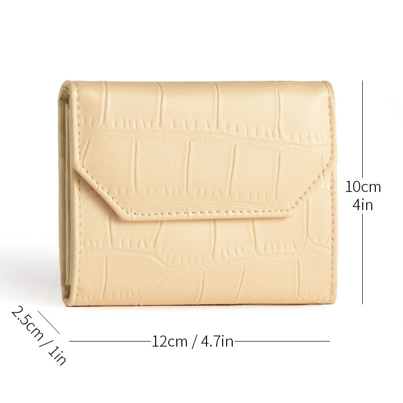 3-Pack Soft PU Rhombus Pattern Quilted Lipstick & Card Holder - Portable & Durable Cosmetic Pouch / Coin Purse (Brown Quilted & Beige Crocodile Pattern & Black Crocodile Pattern Set)