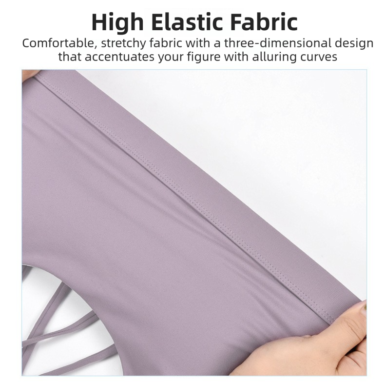 S Size White Elegant Sexy Criss-Cross Back Sports Bra for Women - High Support & Anti-Shock, Wire-Free Yoga Crop Top with X-Shape Fine Strap