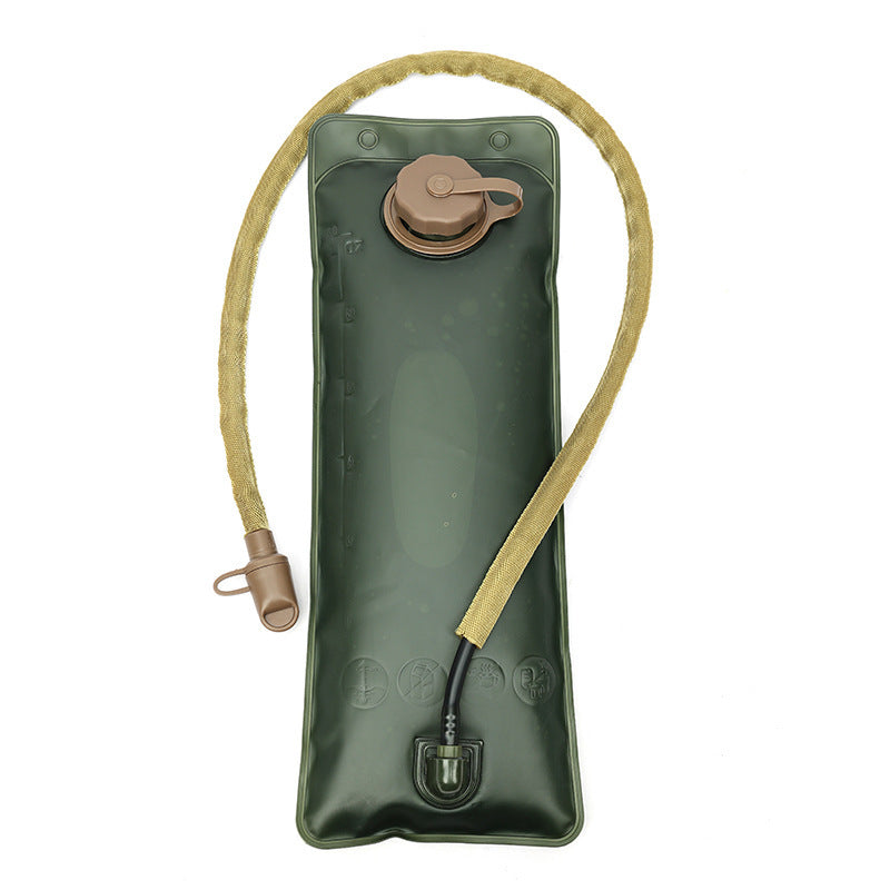 Outdoor Khaki 2L Hydration Bladder for Running &amp; Cycling - Eco-Friendly PEVA Material Water Reservoir Pack Insert with Bite Valve &amp; 93CM Water Pipe