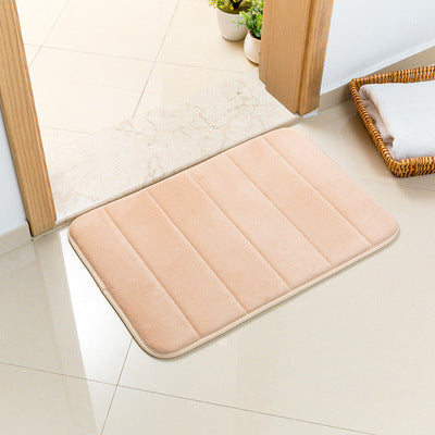 Khaki Ultra-Absorbent Non-Slip Thickened Bath Mat(1.8x40x120CM) - Luxurious Durable Soft Floor Rug with Rubber Backing, Hand & Machine Washable Doormat for Bathroom & Entry