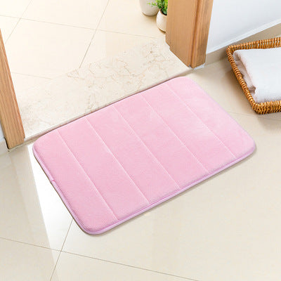 Pink Ultra-Absorbent Non-Slip Thickened Bath Mat(1.8x45x70CM) - Luxurious Durable Soft Floor Rug with Rubber Backing, Hand &amp; Machine Washable Doormat for Bathroom &amp; Entry