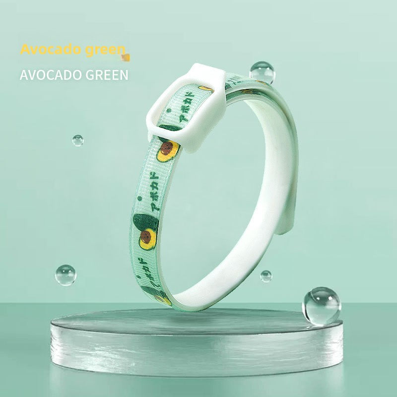 2-Pcs Green Pet Insect Repellent Collar with Plant-Based Essential Oils – Adjustable, Water-Washable &amp; Safe for Dogs and Cats(36cm)