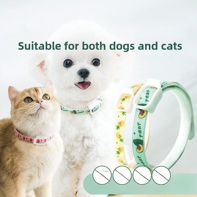 2-Pcs Yellow Pet Insect Repellent Collar with Plant-Based Essential Oils – Adjustable, Water-Washable & Safe for Dogs and Cats(36cm)