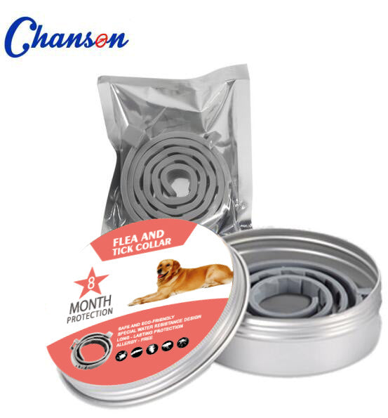 3-Pcs Pink 8-Month Flea and Tick Repellent Collar for Dogs and Cats – Waterproof, Adjustable &amp; Safe with Natural Herbal Oils(62cm)