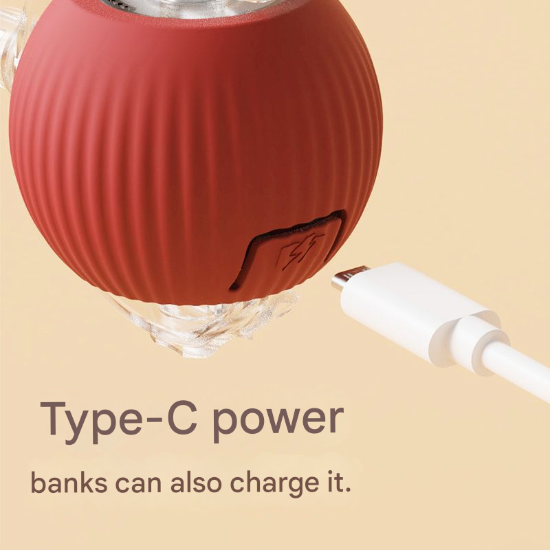 2-PCS Green Automatic Interactive Cat Ball Toy with Rope - Durable & Bite-Resistant Pet Jump Ball for Self-Entertainment & Play