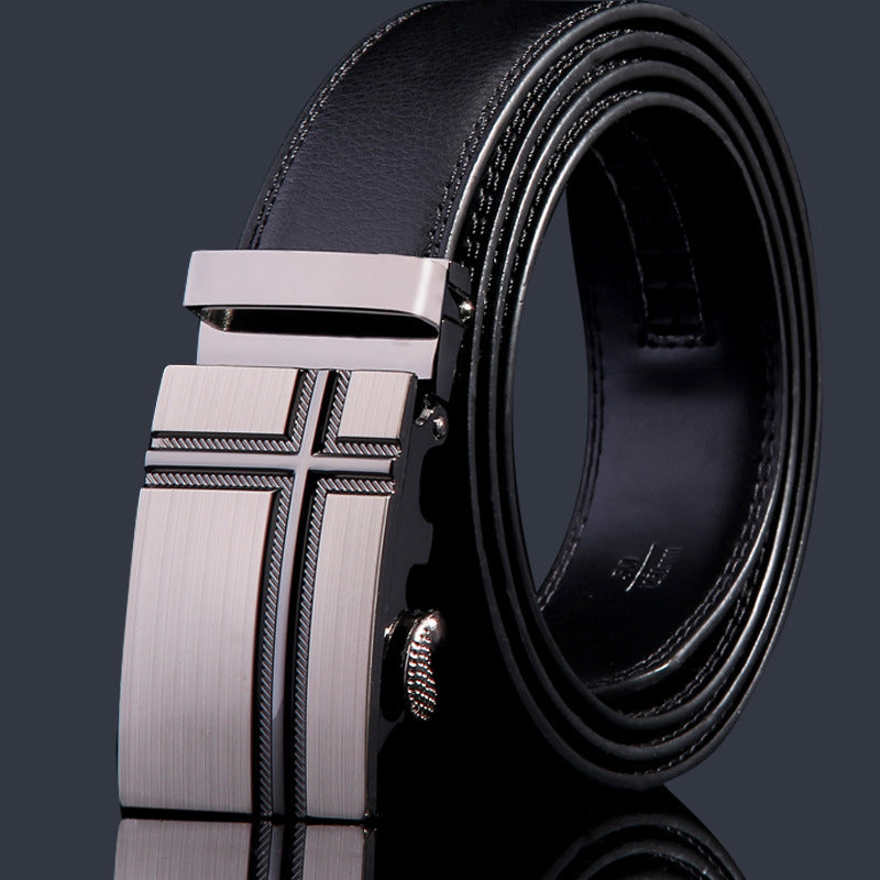 Valentine's Day Gift - Premium Men's Genuine Leather Automatic Buckle Belt - Business &amp; Casual(Style 6)