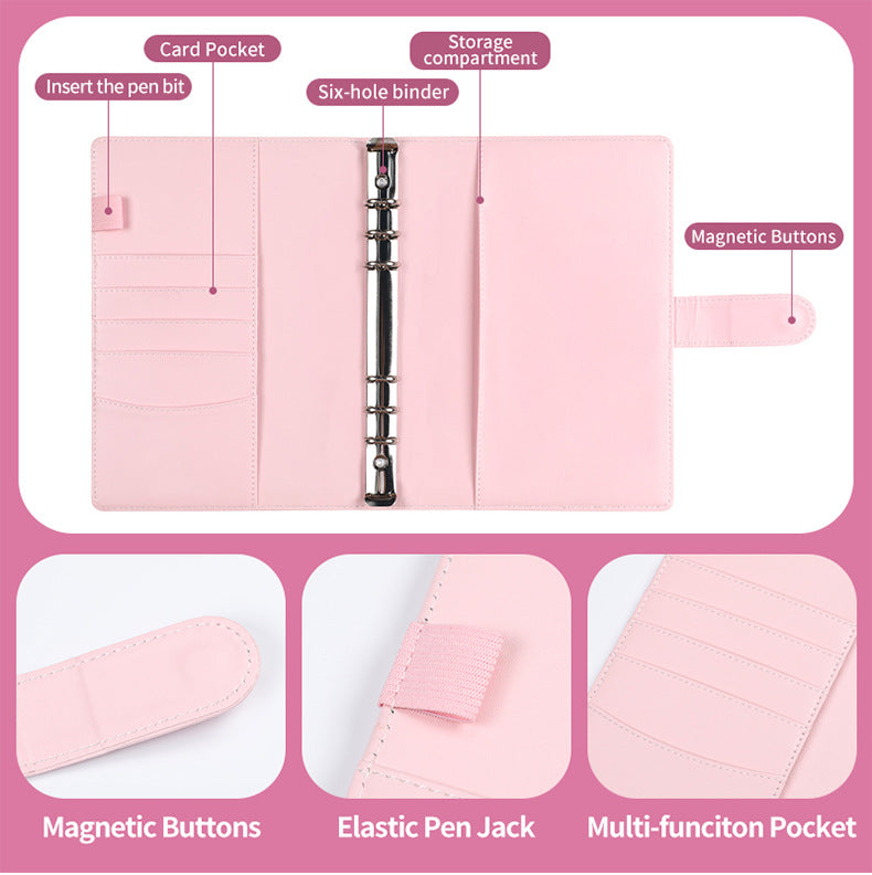 Purple 100 Envelope Savings Challenge Binder - A5 Budget Planner & Money Organizer with Zipper Pockets - Perfect for Couples & Families