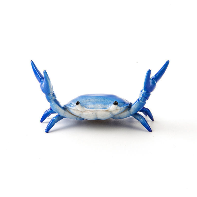 3-Pack Blue Creative Crab Pen Holders - Cute Desk Organizer &amp; Phone Stand - Novelty Office Decor &amp; Gift Idea