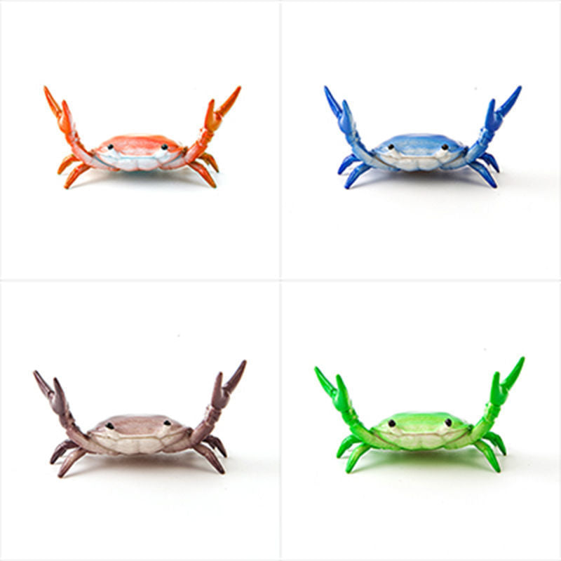 3-Pack Blue Creative Crab Pen Holders - Cute Desk Organizer & Phone Stand - Novelty Office Decor & Gift Idea