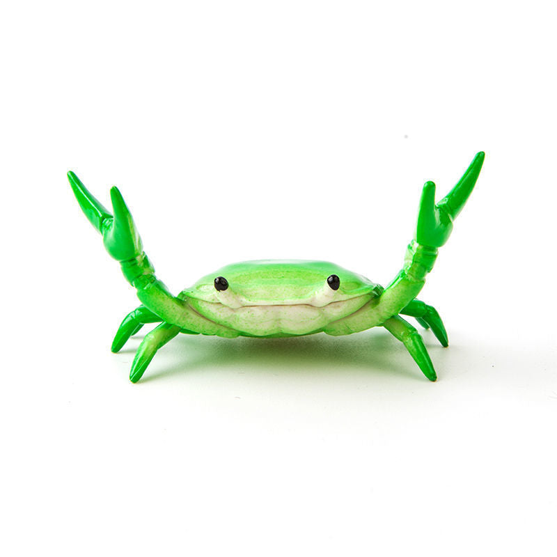3-Pack Green Creative Crab Pen Holders - Cute Desk Organizer &amp; Phone Stand - Novelty Office Decor &amp; Gift Idea