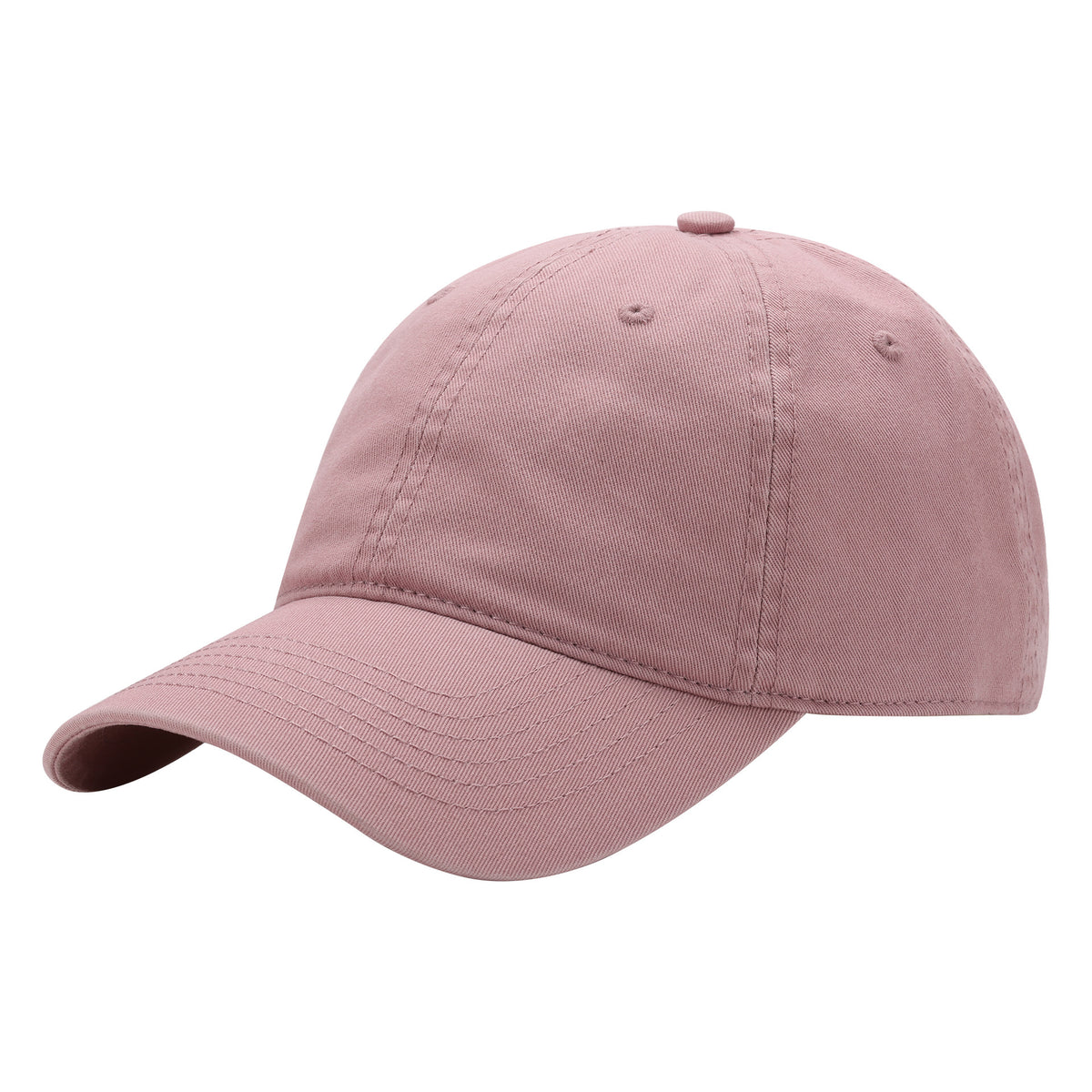 Pink Premium Pure Cotton Quick-Dry Baseball Cap - Outdoor Sports &amp; Camping Sun Hat, Adjustable Fit(54-62cm)