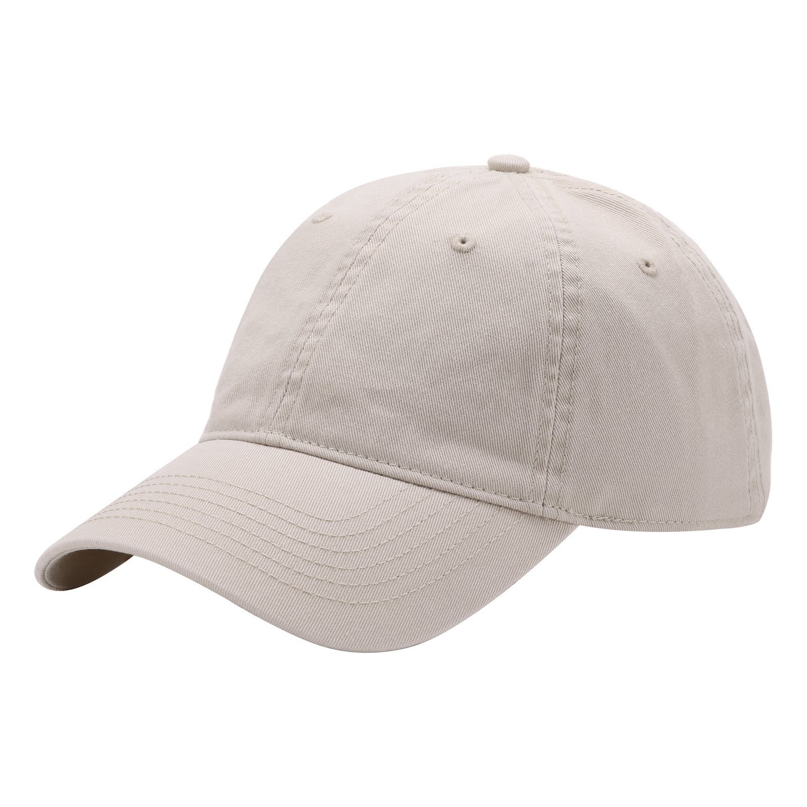 Beige Premium Pure Cotton Quick-Dry Baseball Cap - Outdoor Sports & Camping Sun Hat, Adjustable Fit(54-62cm)
