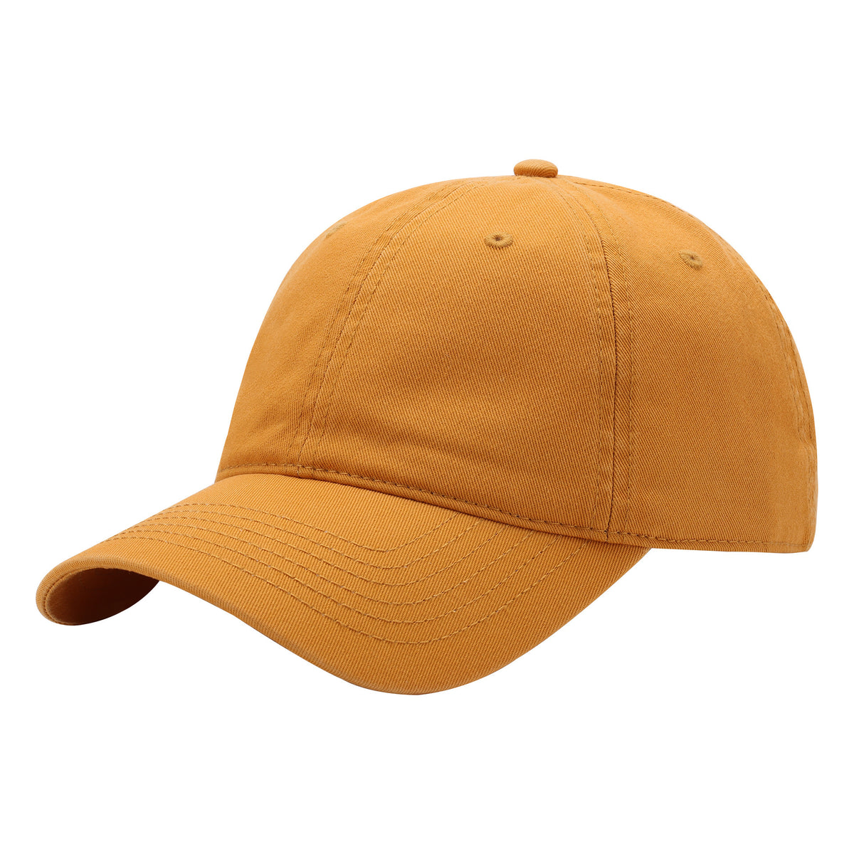 Yellow Premium Pure Cotton Quick-Dry Baseball Cap - Outdoor Sports &amp; Camping Sun Hat, Adjustable Fit(59-65cm)