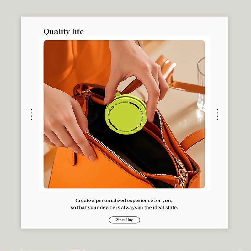 Black Foldable Magnetic Phone Holder with Vacuum Suction - Multi-Angle Adjustable Zinc Alloy Desktop Phone Stand - Portable & Stable for Desk, Car & Multi-Scenario Use