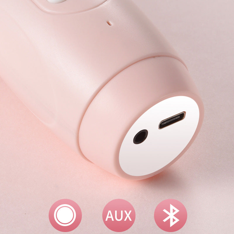 Pink Kids Wireless Bluetooth Microphone - Portable Karaoke Mic with Sleep Light & Vocal Removal