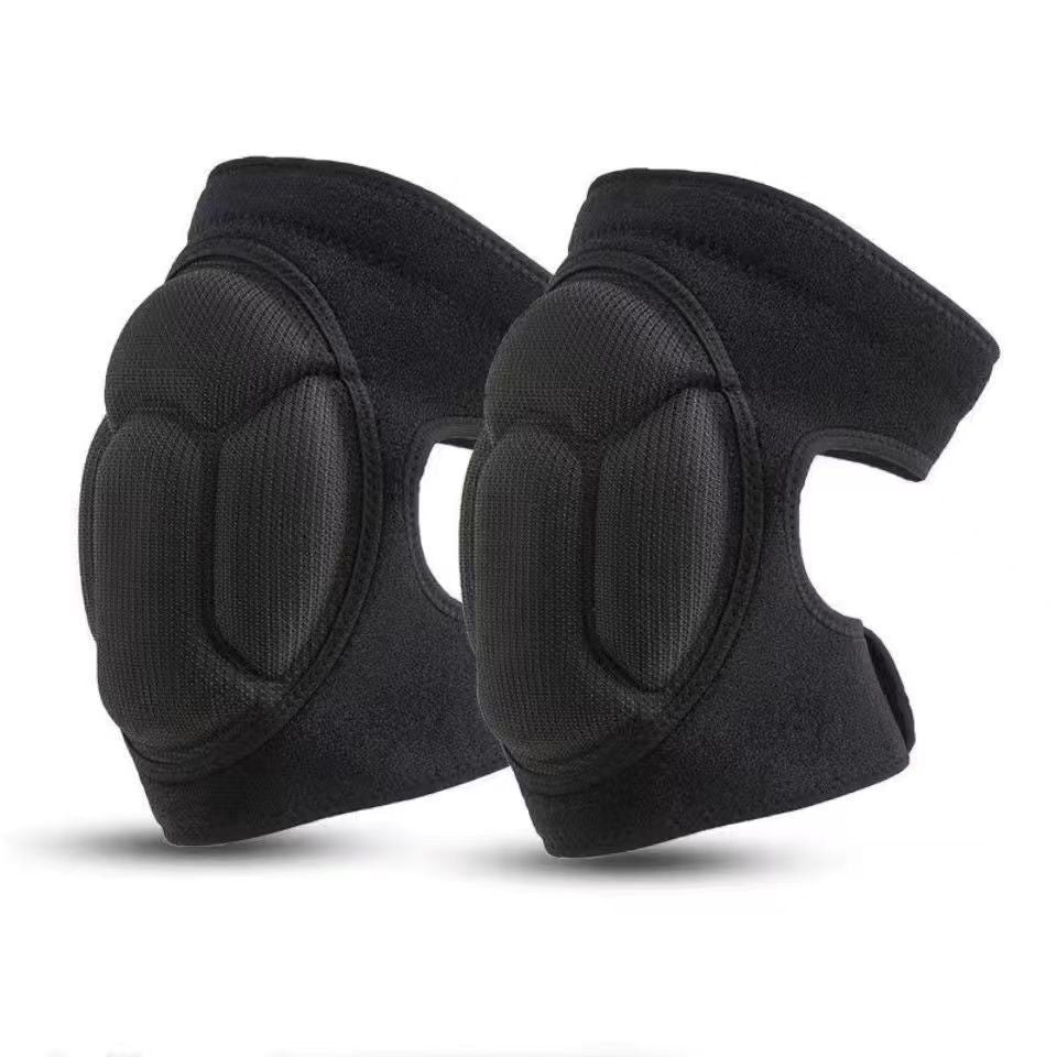 2 Pack Black Thick EVA Foam Knee Pads Anti-Slip Breathable Sponge Knee Guards for Gardening Flooring Dance Volleyball &amp; Work Impact Protection(Size M)