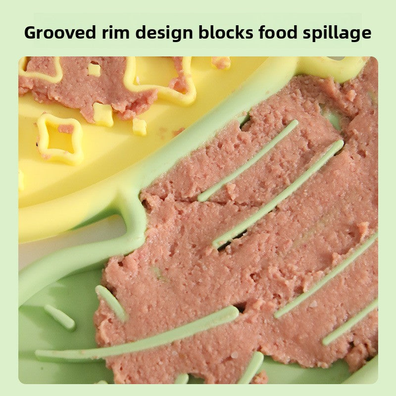 2-pcs yellow Tulip Shaped Silicone Pet Licking Mat Slow Feeder Dog Cat Lick Pad with Suction Cups Anxiety Relief and Boredom Buster