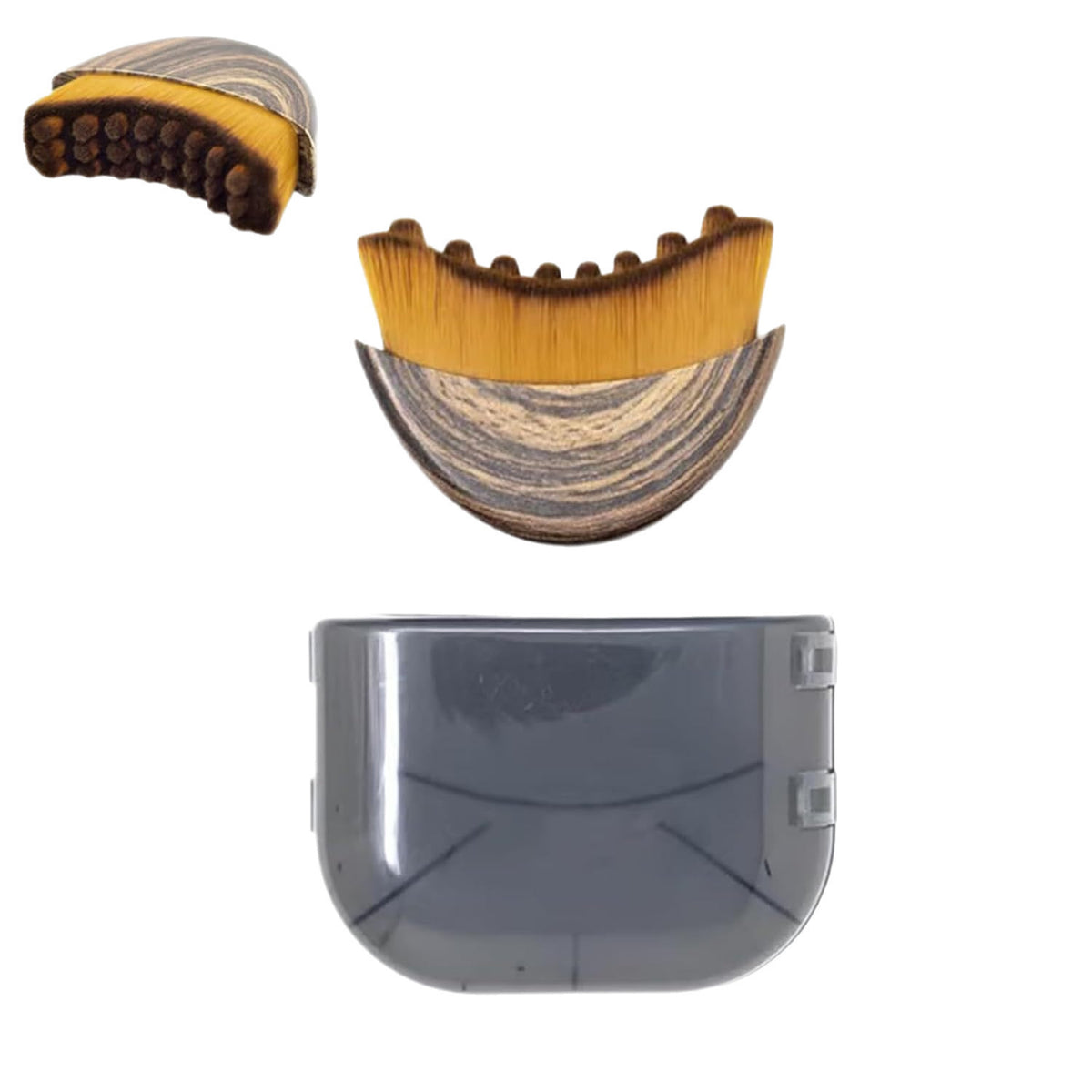 2-PCS Lymphatic Contour Face Brush – Plastic Handle with Nylon Bristles for Facial Massage and Lymphatic Drainage in Australia