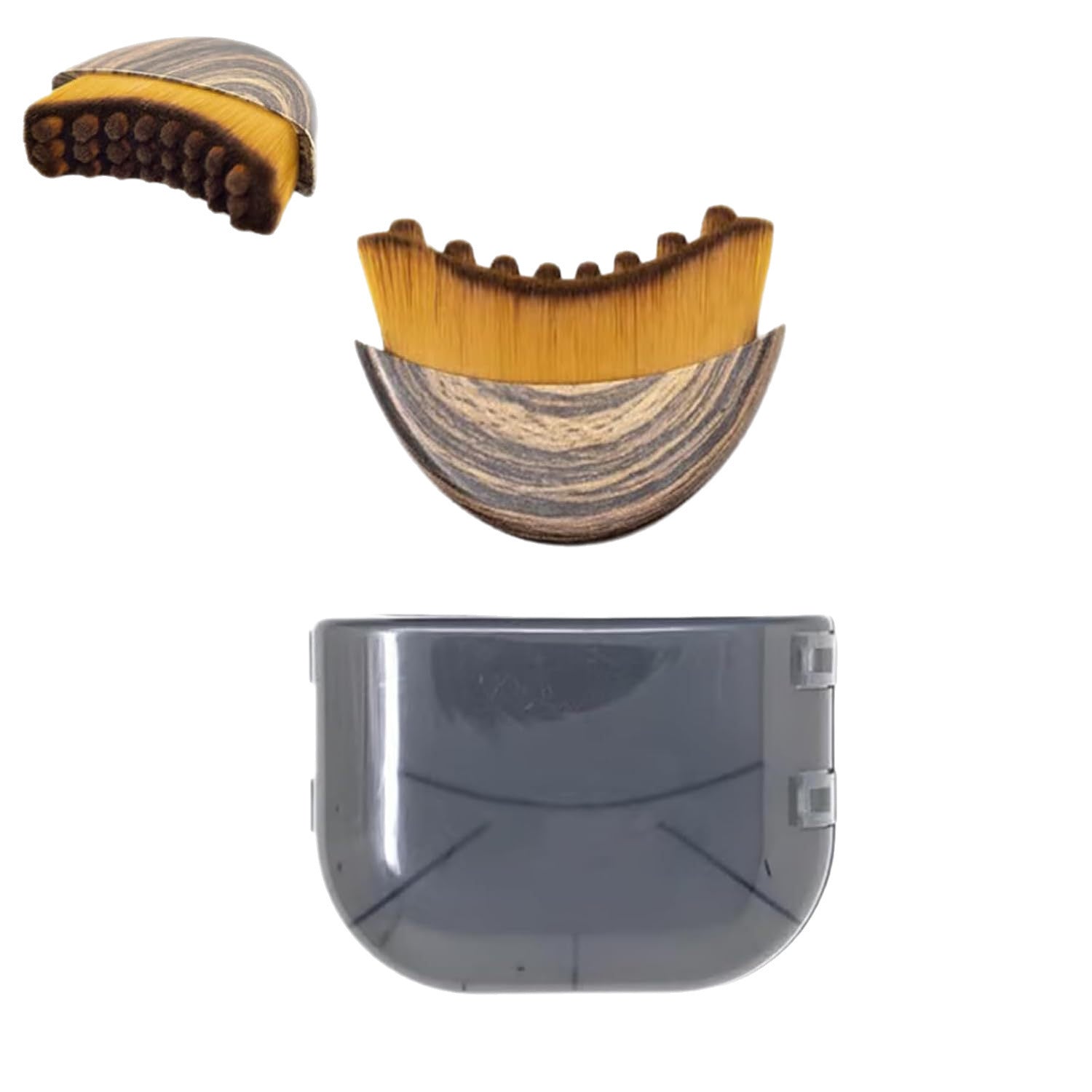 2-PCS Lymphatic Contour Face Brush – Plastic Handle with Nylon Bristles for Facial Massage and Lymphatic Drainage in Australia