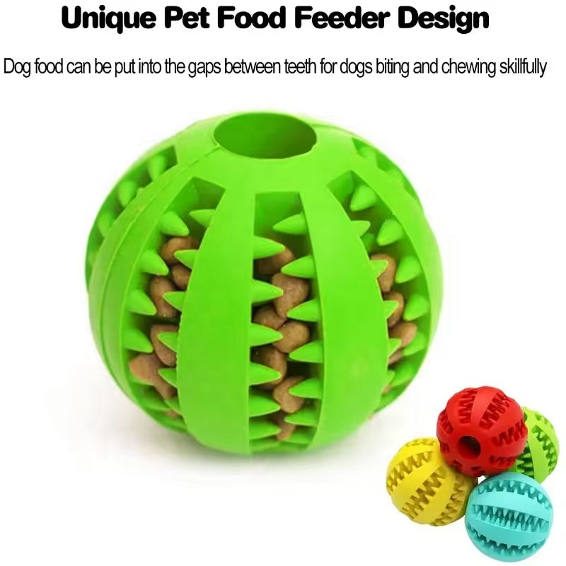 Lake blue TPR Dog Chew Ball Set – 3-Piece Size Combination (Small, Medium, Large) with Food Hiding Design for Teeth Cleaning and Mental Stimulation in Australia