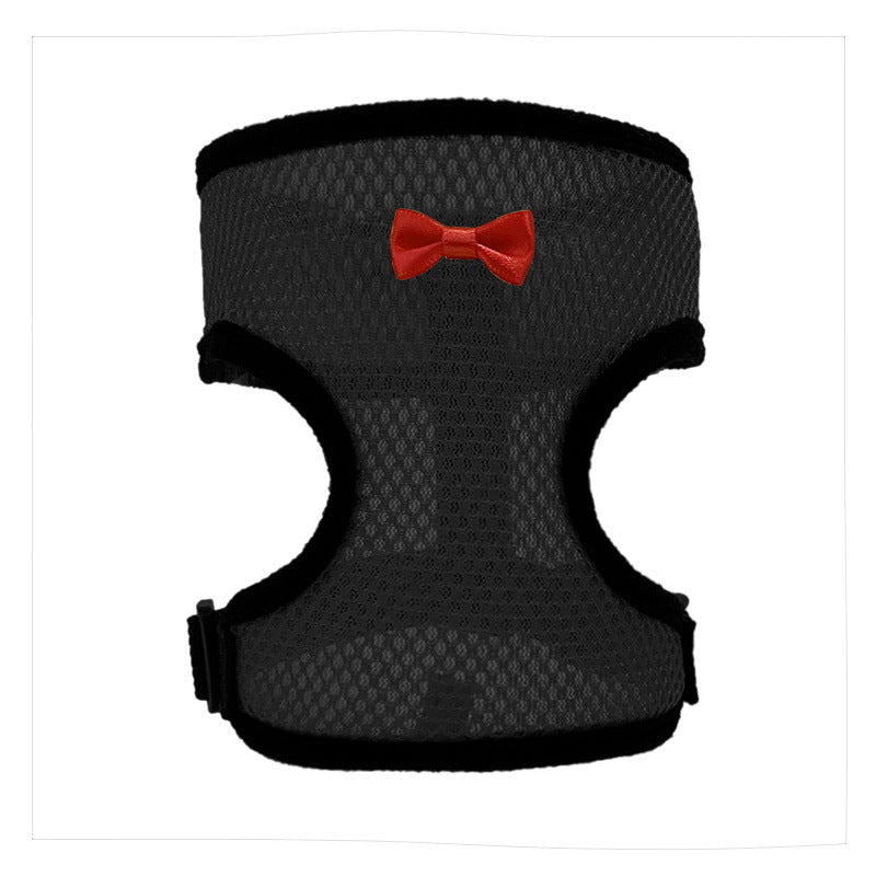 2-Pcs Black Adjustable Pet Harness with Leash – Breathable Mesh Design for Small Dogs, Cats, Chickens, Ducks & More | Anti-Escape, 360° Support, Lightweight & Comfortable in Australia(Size:XL)