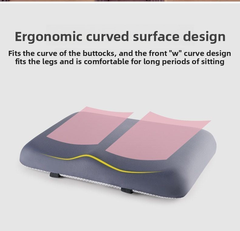 Light pink Ergonomic Memory Foam Student Seat Cushion – 34×24×5cm, Breathable & Anti-Slip Design for Long-Term Sitting Comfort in Classrooms | Ideal for Primary and Secondary School Students