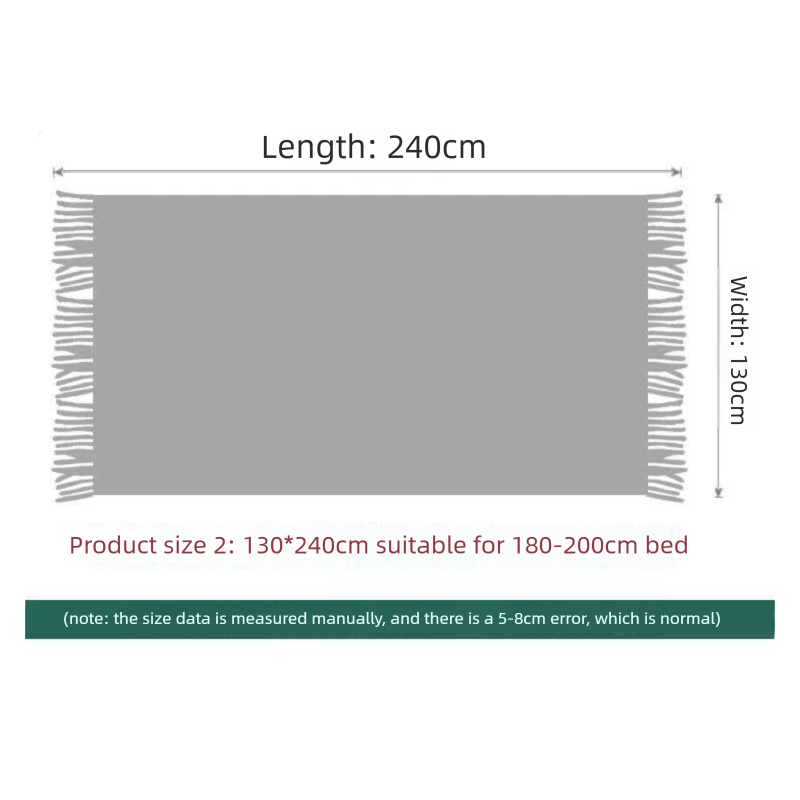 Turmeric Nordic Knitted Throw Blanket with Tassels 130x230cm Soft Acrylic Diamond Pattern Sofa Cover Bed Runner and Travel Blanket