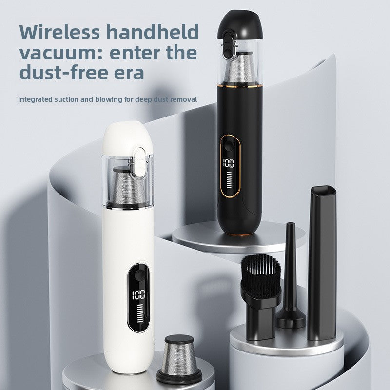 White 2-in-1 Cordless Handheld Car Vacuum Cleaner and Air Blower Powerful Suction Brushless Motor Portable Duster for Home and Auto