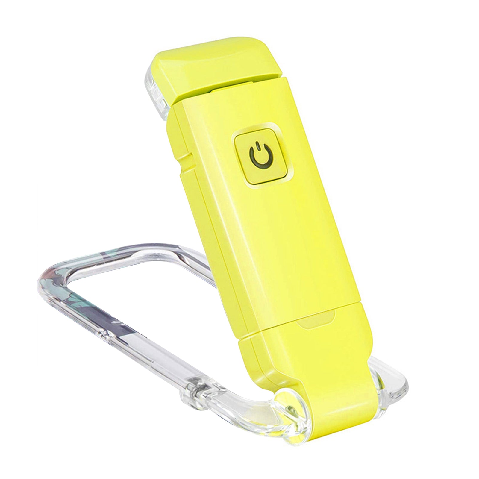 2-PCS Yellow Mini USB Rechargeable LED Book Light Eye Protection Reading Lamp with Adjustable Clip and Brightness for Kids Students Travel