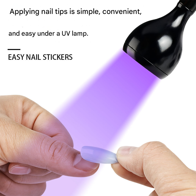 Black 3W UV LED Gel Nail Curing Lamp Clip On Flexible Gooseneck Light 4 Brightness Levels for Gel Polish and Resin Curing