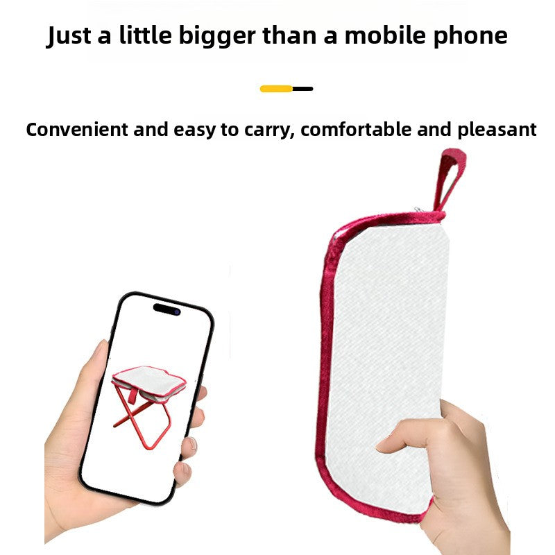 Pink Ultra-Compact Portable Folding Stool 120kg Capacity Lightweight Camping Chair for Fishing Hiking and Australian Outdoor Events