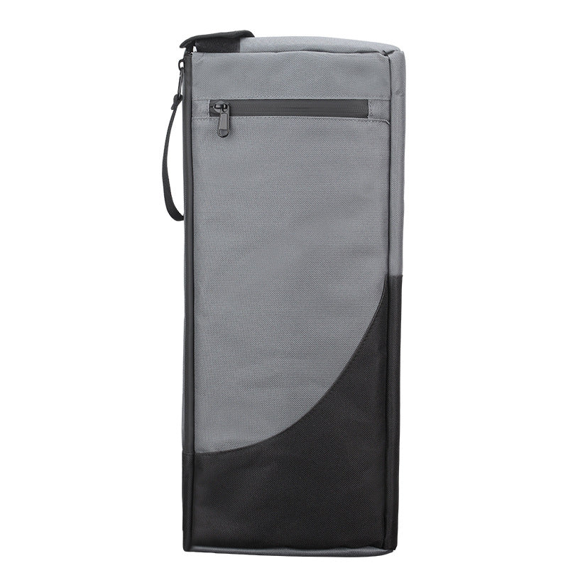 Black and Grey Insulated Golf Cooler Bag Portable Thermal Carrier Holds 6 Cans or 2 Wine Bottles with Shoulder Strap for Australian Golf Course and BBQ