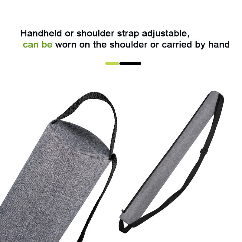 Grey Insulated Golf Beer Cooler Bag Cylindrical Tube Design with PEVA Lining 25cm Portable Crossbody Shoulder Strap for Australian Golf and BBQs