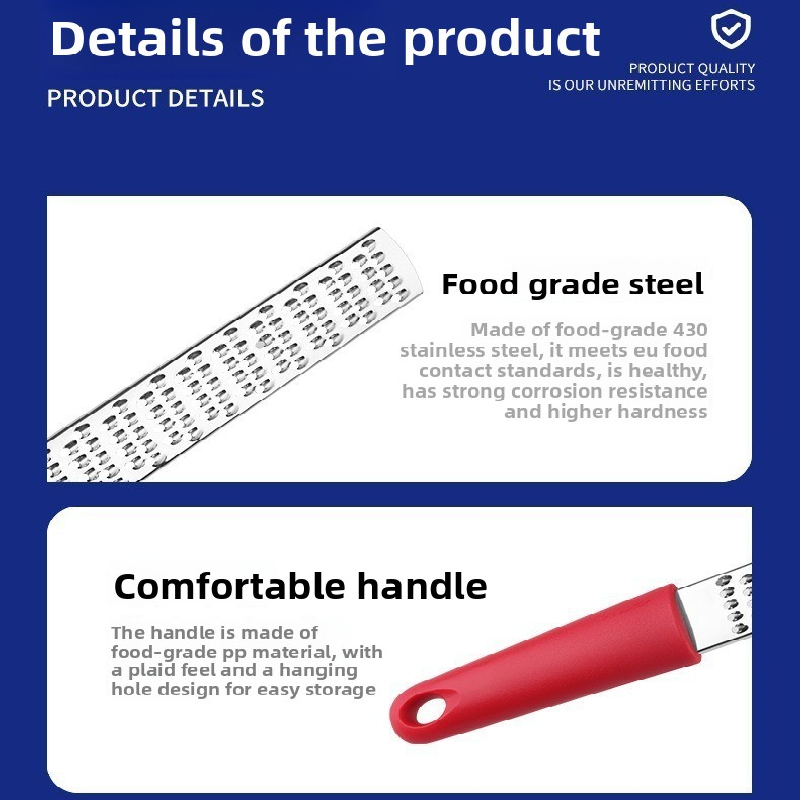 3-PCS Yellow Stainless Steel Lemon Zester and Cheese Grater 32cm Long Multi-functional Kitchen Grater for Citrus Ginger and Chocolate Australian Home Cooking