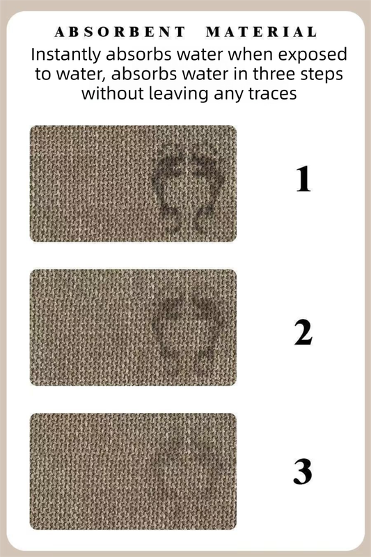 Brown Super Absorbent Diatomite Quick Dry Bath Mat 60x120cm - Non-Slip Rubber Backing for Australian Bathroom & Entryway