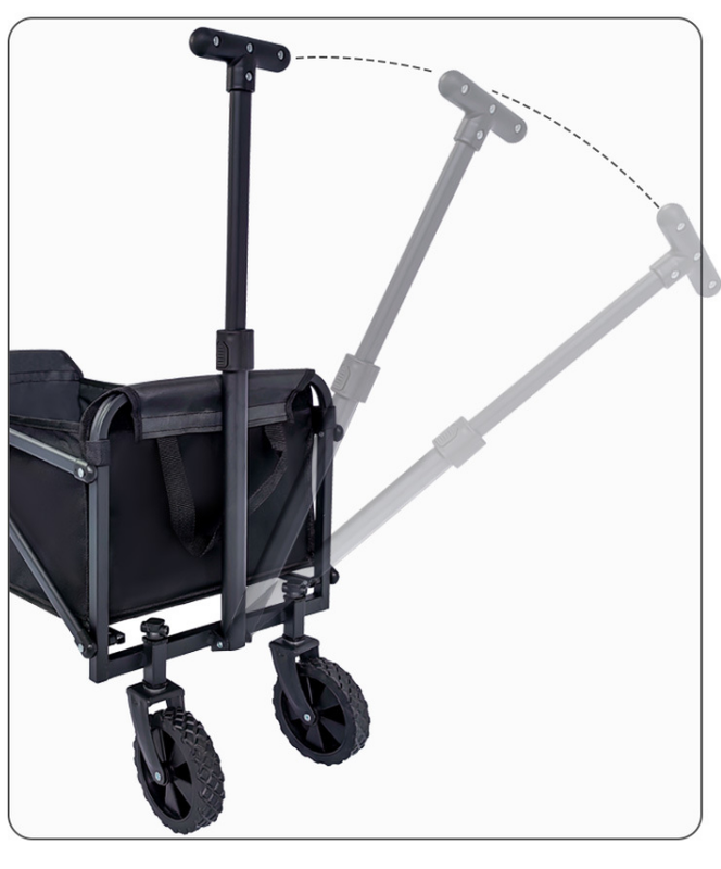 Mini Foldable Outdoor Camping & Utility Wagon with 5-Inch Wheels