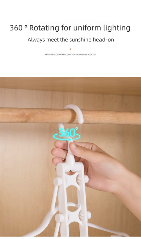 2-SET Space-Saving 6-in-1 Foldable Hanger Set Multi-Functional Closet Organizer Clothes Drying Rack with Pant Clips (Black & Black Clip Upgrade Edition) Ideal for Homes and Dorm Rooms