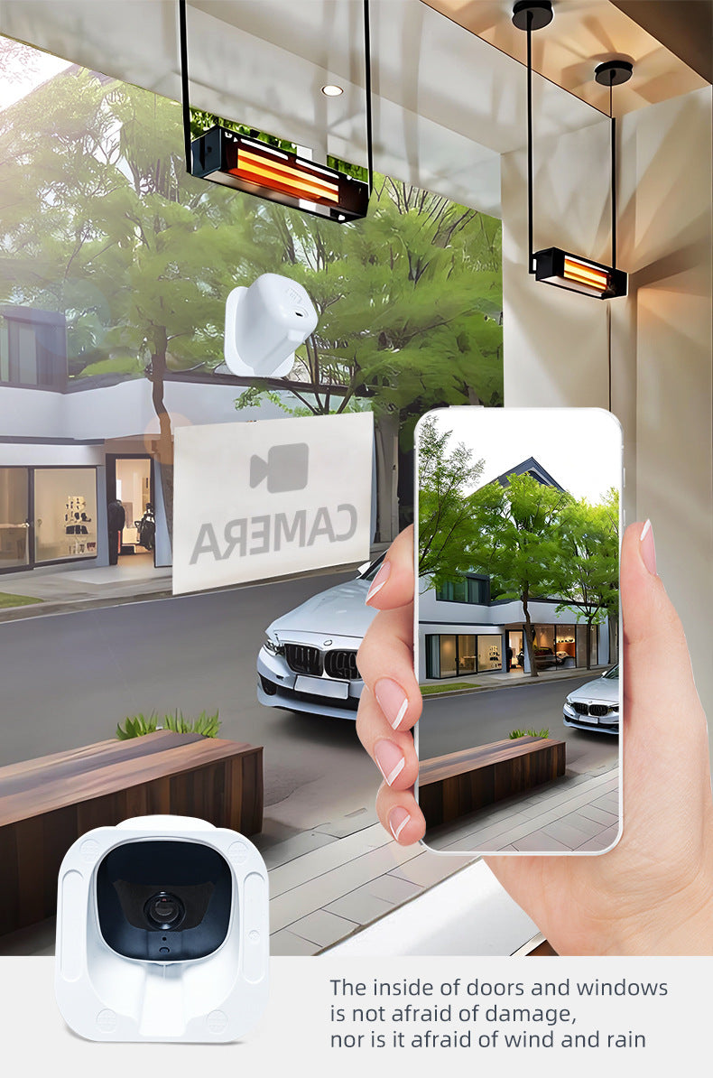 White Smart Indoor Security Camera 3MP HD WiFi Wireless Monitor with Night Vision Two-Way Audio & Motion Detection Ideal for Baby Pet & Home Office