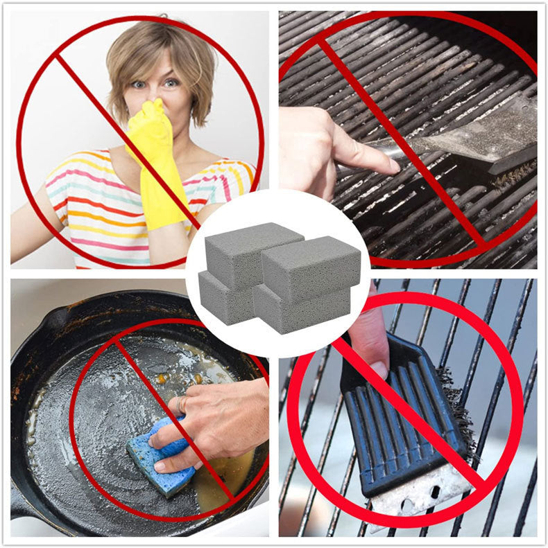 5 Pack Grill Cleaning Brick Pumice Stone BBQ Cleaner Block Heavy Duty Grease Remover for Griddle Stove and Kitchen Sink
